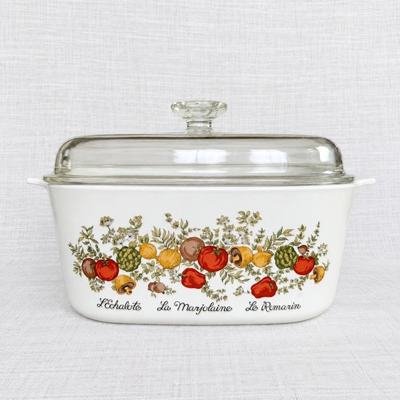 Corning Ware Other - Vintage Corning Ware Spice of Life A-5-B 5Qt Casserole Roaster Original Lid Rack
